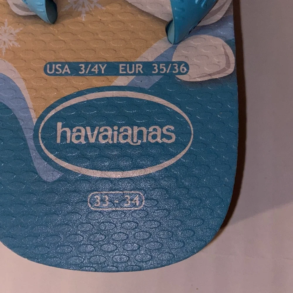 Havaianas I’m Olaf Children’s Size 3/4 Flip Flop Sandals